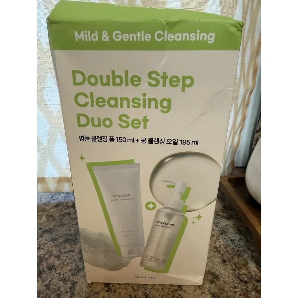 mixsoon double step cleaning duo set cleansing foam/cleansing oil-NEW IN BOX